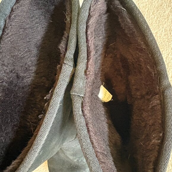 Skechers Shape Ups Women's Winter Boots Size 7 Black Suede Faux Fur - Picture 11 of 11